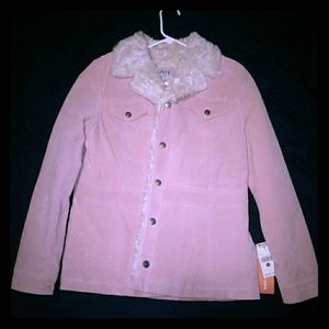 NWT Wilson's Leather Pink Suade jacket